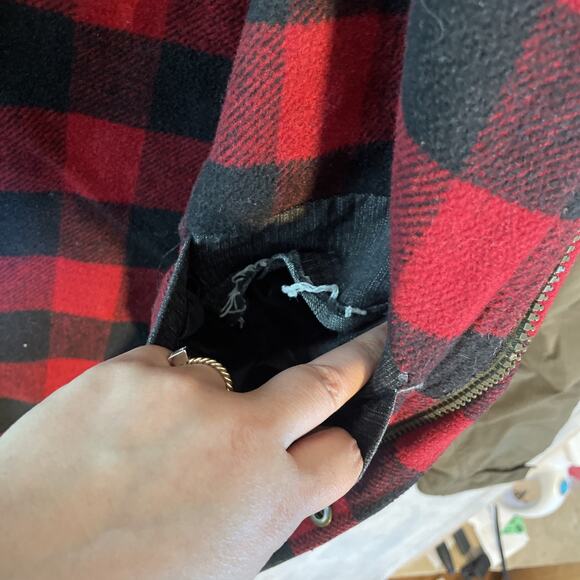 The Duffer of St George Men’s Jacket Size L Preppy Military Plaid Full Zip Coat - Picture 8 of 14